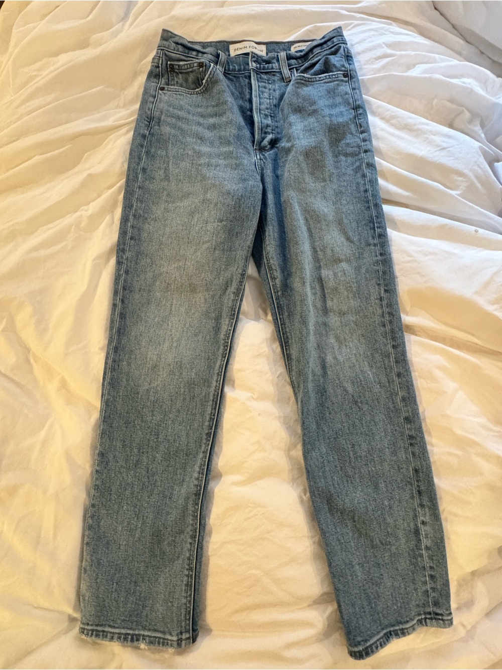 Aritzia Denim Forum Arlo Hi Rise Straight Leg